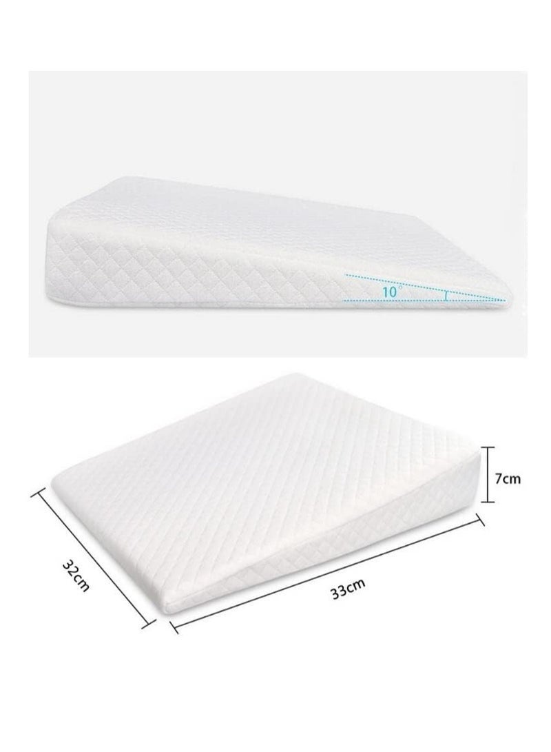 Forest Home Baby Crib Wedge Pillow for Reflux, Memory Foam Sleeping Wedge for Infant Newborn Toddler - Image 5